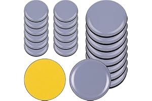 YSIMPLE 20 PCS Two Sizes Self-Adhesive Furniture Sliders Furniture Gliders Slider for Hardwood Floors for Moving Heavy Furniture Quickly and Easily (Round)