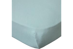 BabyCalin - Drap housse 70x140x17cm Turquoise certifié OEKO-TEX