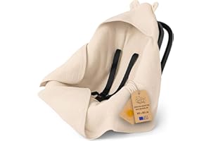 TOTSY BABY Sacco ovetto coperta mussola 90x90 cm - copertina per passeggino bebe per seggiolino auto bambino o swaddle neonato 0-6 mesi universale e lavabile