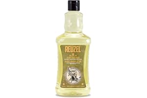 Reuzel 3-In-1 Tea Tree Shampoo - Cleanses Hair and Body - Soothes and Moisturizes Your Skin and is Ideal for Overall Scalp Care - Rinses Clean and Can Be Used Daily - 1000 ml