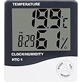 HTC-1 Digital Thermometer, Indoor Temperature and Humidity Meter