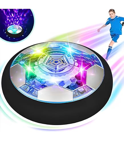 Ballon De Football Stationnaire LED Rechargeable - Jouet Intérieur/extérieur Pour Enfants, Famille, Lumière Colorée, Sécurité