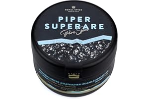 ‎ROYAL SPICE BBQ RUBS & SPICES Royal Spice fermentierter Pfeffer "Piper superare" - Schwarzer Pfeffer ganz 80g - Saftig weicher Pfeffer schwarz aus Sri Lanka - Pfefferkörner schwarz