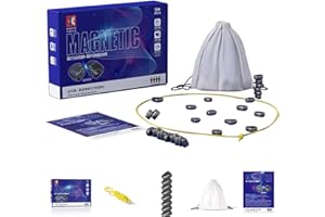 WUWUSU Scacchiera magnetica – Scacchi da combattimento con magnetico, gioco di scacchi magnetico, scacchi da viaggio, gioco a scacchiera portatile, per riunioni di famiglia