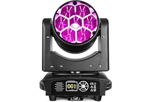 BETOPPER Cabeza Móvil 7x40W RGBW – Iluminación Beam/Wash/Zoom/CTO LED con Control DMX512 – Luz de Escenario Ideal para Discotecas, Fiestas y Clubes