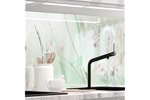 StickerProfis Kitchen Backsplash, Self-Adhesive, 1.5 mm, Stiffened, for All Surfaces, Hard PET (polyethylene terephthalate) Material