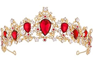 Crowns for Women, Vofler Tiara w/Baroque Crystal Rhinestone Head Piece Accessories for Princess Girls Queen Bridal Bride Birthday Wedding Prom Quinceanera Halloween Costume Party