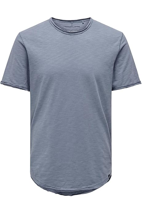 Geographical Norway Japigal Men - Camiseta De Algodón Para Hombre - Camisetas Con Logo Clásico - Camiseta De Manga Corta Con Cuello En V Para Hombre (Naranja M