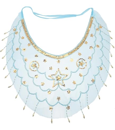 Velo Para Danza Del Vientre 100% Seda Dorado Granate - 19,50