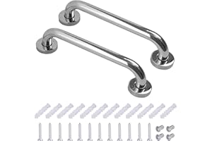 MENGH-SHOP Uchwyt łazienkowy ze stali nierdzewnej Uchwyt łazienkowy do toalety dla osób starszych/niepełnosprawnych/dzieci/w ciąży 30 cm, 2 sztuki