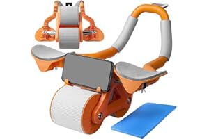 LERYVEO entrenamiento con rodillos AB | Rueda Abdominal Rebote Automático | Plank AB Roller Wheel para Core Trainer | Ruedas rodillos ABS Accesorios gimnasio Ejercicio en casa