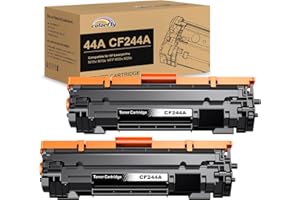 colorfly CF244A 44A Cartuchos de Tóner 44A Compatibles para HP 44A CF244A Tóner para HP Laserjet Pro M15w HP Laserjet Pro M15a, MFP M28a y MFP M28w Impresora (2 Negro)