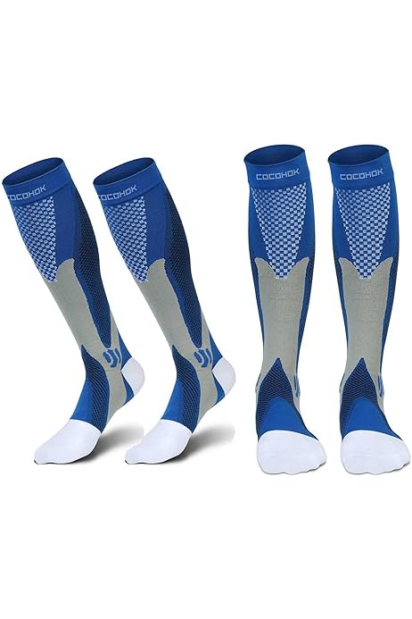 Calze Elastiche A Compressione Graduata LEOSTEP Paia Di Calze A