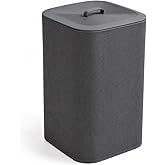 Orret Home 90 Litre İki B&ouml;lmeli Kirli &Ccedil;amaşır Sepeti &Ccedil;ıkarılabilir Astarlı Kapaklı Katlanabilir &Ccedil;amaşır Sepeti Laundry Basket