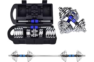 LAZY SPORTS Mancuernas Mancuernas Ajustables, Juego de Mancuernas, Juego de Entrenamiento de Levantamiento Ajustable para Hombres y Mujeres, Entrenamiento Corporal