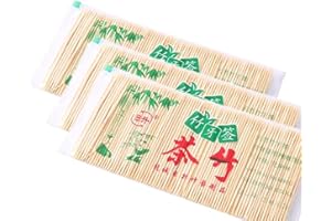 JULIYEH 600Pcs Portable Toothpicks, Bamboo Toothpick,Cocktail Stick Appetizer Sticks Fruit Picks for Cocktail Sandwiches Appetizers,Fruit cuttings