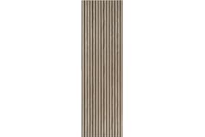 ESSECI Pannelli Decorativi Murali Acustici Fonoassorbenti in Legno, Pannelli Decorativi con Listelli in Legno per Isolamento Acustico e Riduzione del Rumore (Noce Naturale, 275cm)