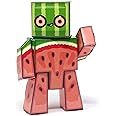 Box Buddies Box Figure 02 Mel - Make Your Own Poseable Watermelon Paper Toy - Paper Craft for Kids, Pocket Money Toys, Stocking Fillers