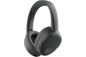 JLab JBuds LUX ANC Smart Noise Cancelling Over Ear Kopfhörer Bluetooth kabellos mit Mikrofon und aktiver Geräuschunterdrückung, 70+ Std. Spielzeit, Faltbare Bluetooth Kopfhörer, Graphit