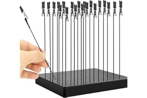 WISCRAFTER Model Painting Tool mit Großen Standfuß und 20 Stück Krokodilklemmen, Modellbau Farbe Ständer, Malerei Werkzeuge Lackierständer für Gundam Hobby Modellteilhalter