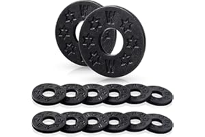 BLULU 12 Stücke Gitarren Gurt Schlösser Silikon Gurtschlösser Gummi Gitarren Gurt Blöcke Gitarren Schutz (Schwarz)