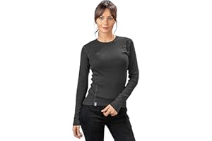 ALPIN LOACKER Camiseta de Manga Larga para Mujer 230g/m - Camiseta de Lana Merina para Mujer,