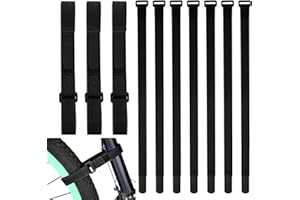 MBIYHGTA Lot de 10 Sangles de Rechange pour Porte-vélos, Sangles de stabilisation réglables pour vélo - Sangles polyvalentes pour Le Transport et Le Stockage - Accessoires de vélo