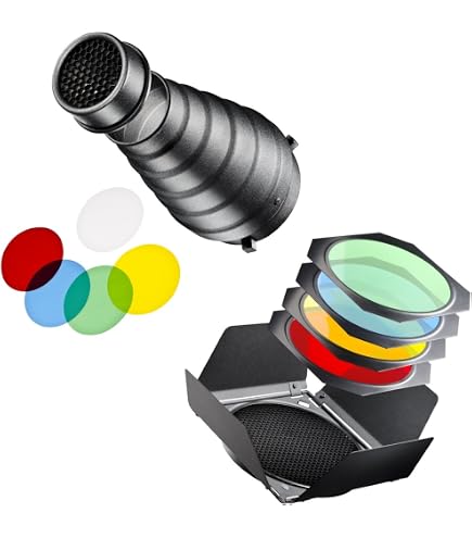 Uonlytech Grille En Nid D'Abeille 30 Degrés Pour Réflecteur Flash Photo - Lot De 3