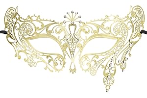 Thmyo Halloween Maske Maske Laser geschnittene Metall Damen Maskerade Maske venezianische Maske