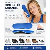 Hafızalı Visko Ortopedik Tabanlık, Memory Foam Teknoloji, İ&ccedil; Ayakkabı tabanı, Topuk dikeni, Rahat, Koşu tabanlığı, Konfor, Da