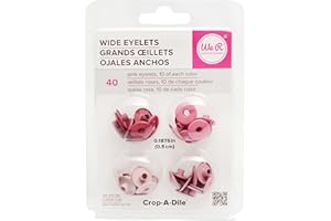 We R Memory Keepers Eyelets Wide 40/Pkg-Pink