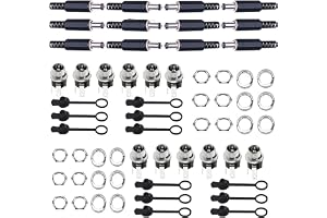 RUNCCI-YUN 5,5 mm x 2,5 mm dc mount socket, 12 x DC hålkontakt med lödanslutning, 5,5 mm x 2,5 mm 12 x DC-kontakt + 12 x gumm