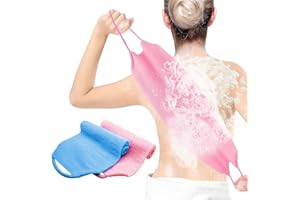 WUBAYI Lot de 2 éponges à récurer pour le dos et le corps en nylon élastique extensible pour homme et femme