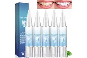 NAXIXI 5PCS Gum Repair Gel,Gum Repair Gel Treatment for Fresh Breath,N/atural Teeth Treatment Gu/m G/el,Deeply Cleaning Gu/ms Rep/air Ge/l,Protect Gu/ms & Oral Care G/el,Instant Teeth Whitening Essence Pen