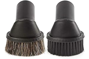 WILSONZIN 2 Pcs Cepillos Para El Polvo Aspiradora Polvo Cepillo De Cerda De Crin Suave Universal Aspirador Accesorio Cepillo De Crin Cepillo Aspirador De Piso Universal Horsehair Dust Pequeño Cepillo 32mm