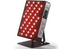 FliKEZE Red Light Therapy Panel, 7 Wavelengths, 78 LEDs Tri-Chip & Quad-Chip, 460-880nm, Muscle Recovery, Pain Relief, Energy Boost, Adjustable Stand, Extra Eye Protection Glasses Included