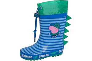 Peppa Pig George Pig Wellies Boys Wellington Boots Kids Dino Wellingtons Girls Dinosaur Rain Snow Welly Shoes