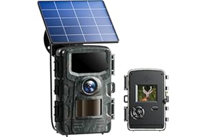 VOOPEAK Cámara de caza 4K 48MP con panel solar de 2500 mAh