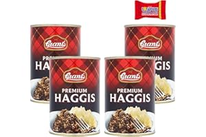 ‎TRINOVI.COM Grant's Premium Haggis – 4er-Pack x 392 g, Traditionelles Schottisches Gericht