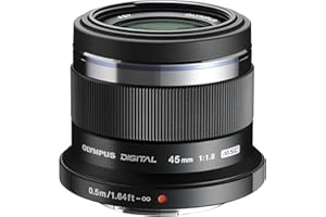OM SYSTEM Olympus M.Zuiko Digital 45mm F1.8 Objektiv, lichtstarke Festbrennweite, geeignet für alle MFT-Kameras (Olympus OM-D & PEN Modelle, Panasonic G-Serie), schwarz