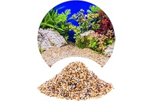 TD STONES Quarzkies Bernstein 24kg 2-3mm – Natürlicher, pH-neutraler Naturkies & Aquariumboden für Pflanzen, Fische & Garnelen – Dekorativer schadstofffreier Kies für Aquascaping Biotop & Aquariendeko