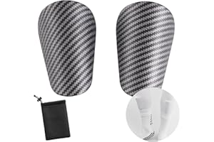 NICEIN® Lot de 2 mini protège-tibias pour enfants - 10 x 6 cm - Petits protège-tibias pour garçons et filles - Accessoires de football - Avec cordon de serrage