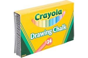 CRAYOLA Binney and amp Smith (R) Gesso da disegno, colori assortiti, scatola, acrilico, multicolore, 24 pezzi (confezione da 1)