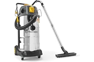 Vacmaster 110V M Class Dust Extractor, 38L Industrial Wet & Dry Vacuum Cleaner with Push Clean Filter and Power Take Off