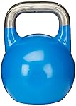 Powrx Kettlebell Competition 12 Kg – Wettkampf-Kugelhantel In Blau, Rutschfester Griff, Für Kraft- Und Cardiotraining