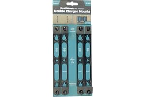 StealthMounts Makita Ladegerät Halterung | Wandhalterung für Makita Ladegerät (Schwarz) | Stabile Befestigung, platzsparendes Design, einfache Montage- 2er Pack (Einzelnes Ladegerät)