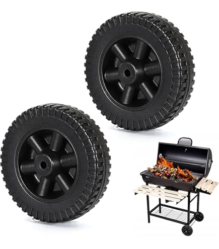 Ruote Ricambio Per Griglie Charbroil - 2 Pezzi Diametro 195 Mm, Resistente Al Calore - Foto 10