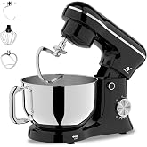 NexLev Stand Mixer |5 L Stainless Steel Bowl | 1500W | Stand Mixer For Baking with 10 Speeds | Whisk, Beater & Dough Hook |10