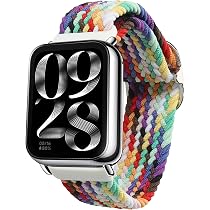 Kwnylon Armband Für Huawei Band 7 – Nylon, Verstellbar 15–18,5 Cm – Farben Dunkelblau, Gelb, Grau