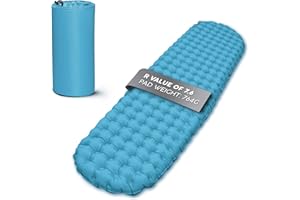 Bestway AlpineLite Insulated Sleeping Mat, Inflatable Sleeping Pad for Camping, Hiking & Backpacking, Compact, Lightweight with Pump Sack
